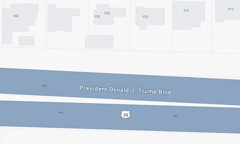President Donald J. Trump Boulevard