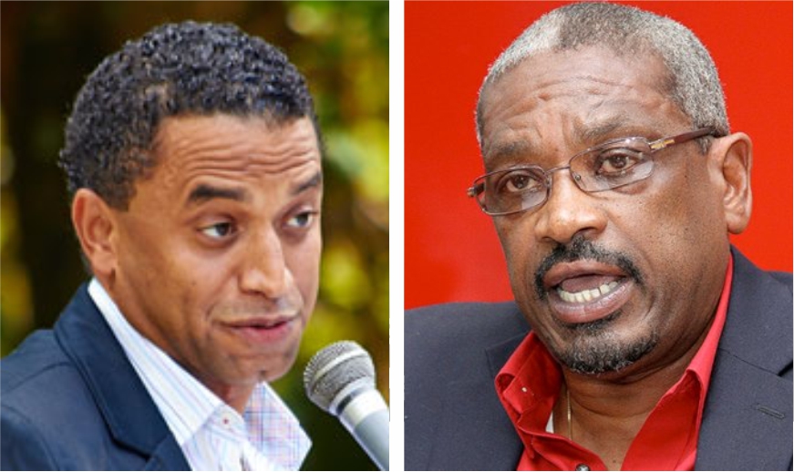 Branville McCartney (DNA) and Dr. Hubert Minnis (FNM)