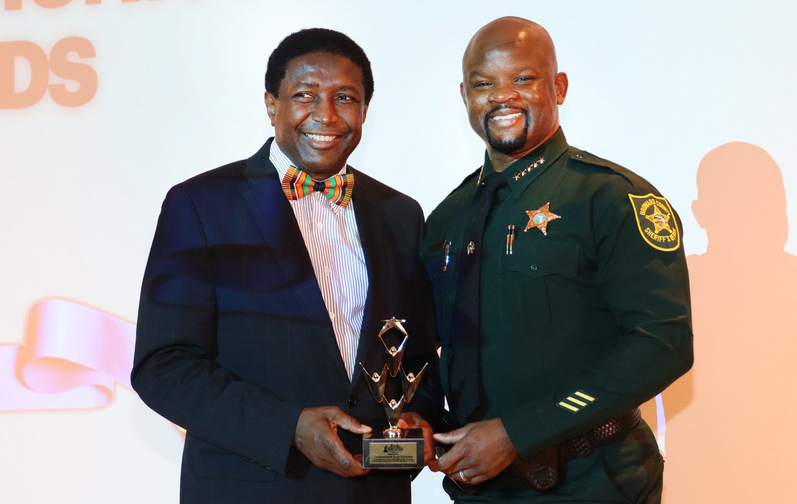 Dale Holness and Sheriff Gregory Tony