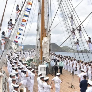  Argentine Frigate ARA Libertad completes training voyage in St Lucia