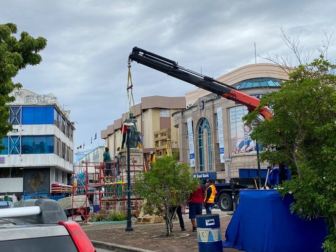 Mia-Mottley-Removes-Lord-Nelson-Statue-Barbados