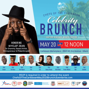 Wyclef Jean to be honored at Chefs of the Caribbean Celebrity Brunch 