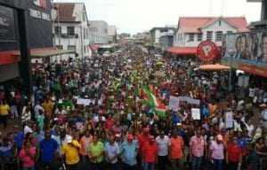 Mass Protest in Suriname