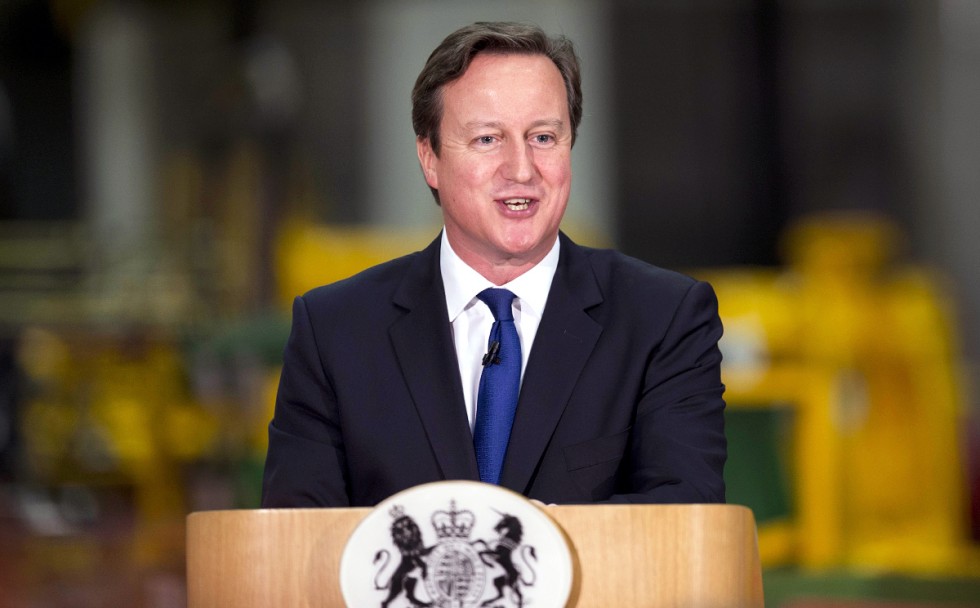 British Prime Minister David Cameron