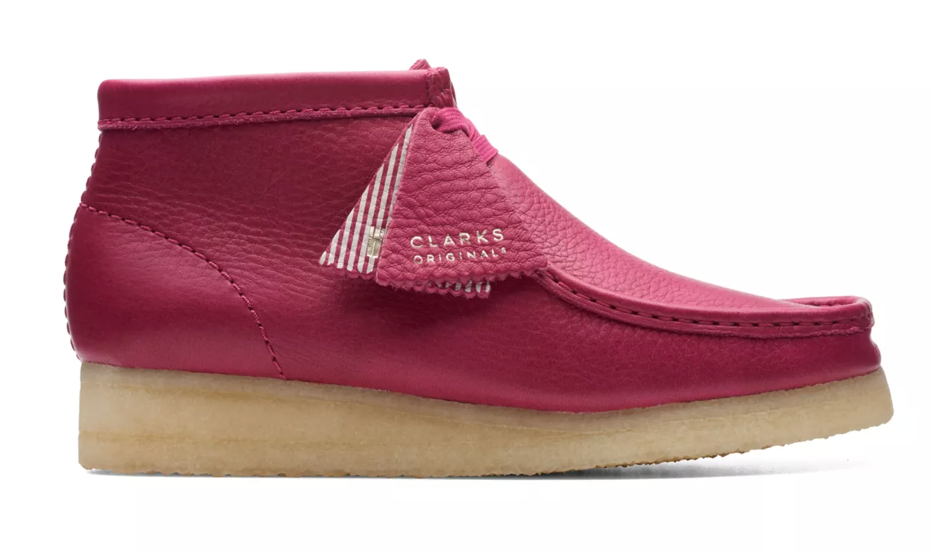 Wallabee Boot in “Berry Leather”