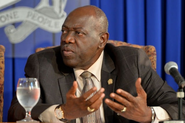 Minister of Health, Dr Fenton Ferguson 