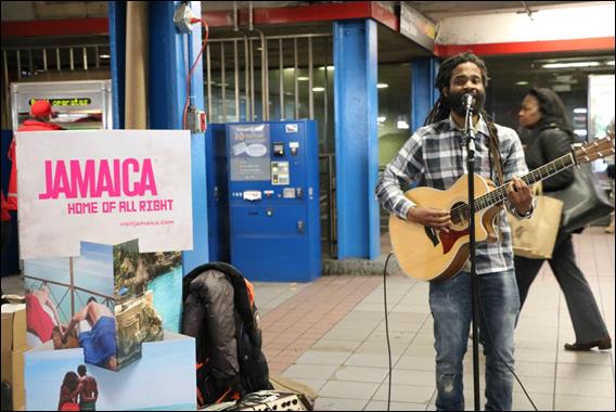 Independent reggae artist, Lion Melta, provided live entertainment and thrilled passersby with a number of acoustic reggae hits.