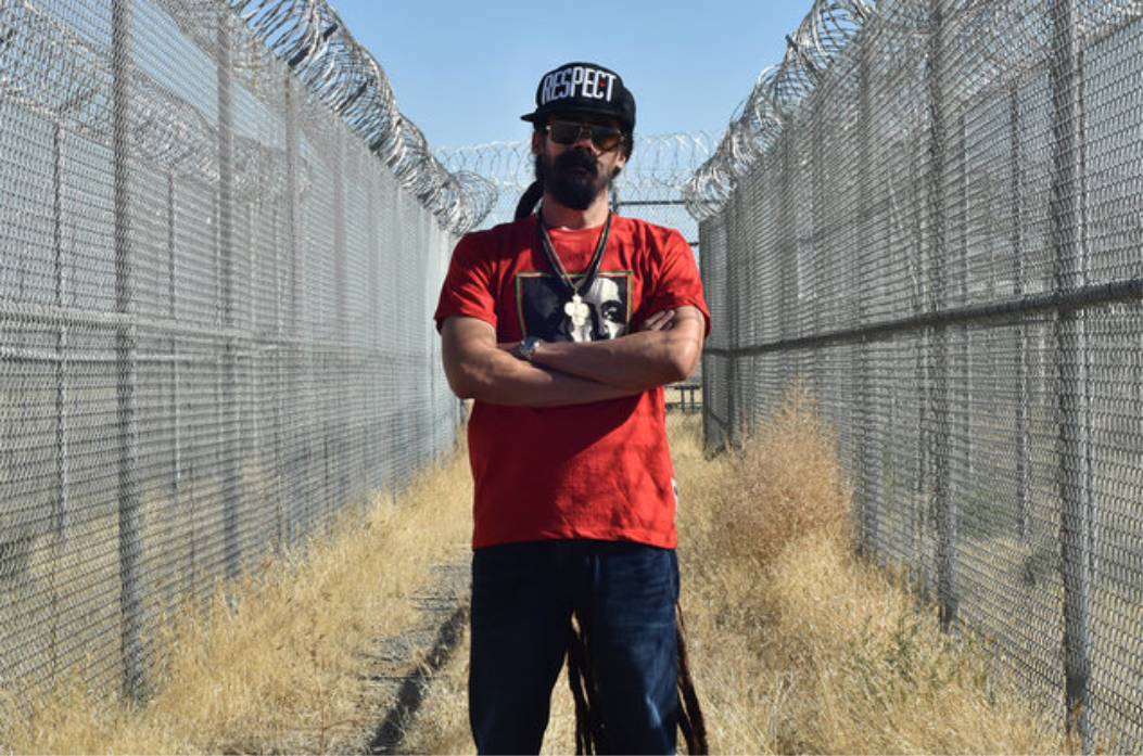 Damian Marley on Sept. 26, 2016 at the former Claremont Custody Center in Coalinga, CA, which is being converted into a cannabis grow facility.