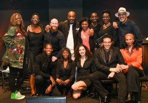 Malik Yoba and David Heron celebrate success of Against his Will at the Apollo